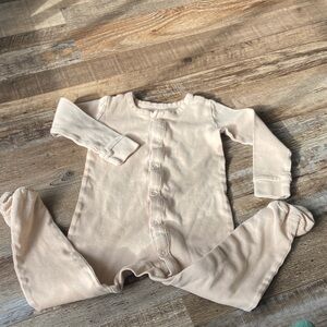 Colored Organics buff beige organic cotton sleeper size unisex 18-24m